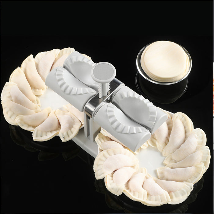 Double Head Automatic Dumpling Maker Mould Stainless Steel Press Tool