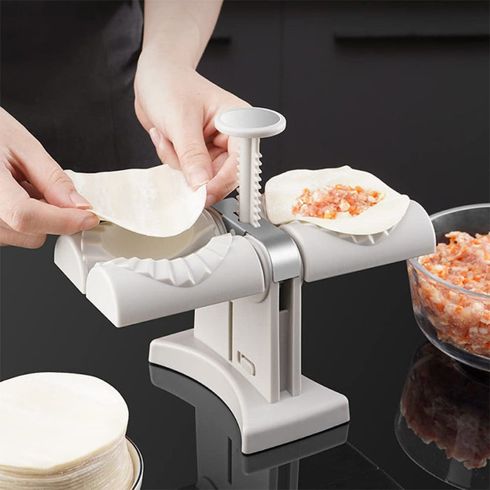 Double Head Automatic Dumpling Maker Mould Stainless Steel Press Tool