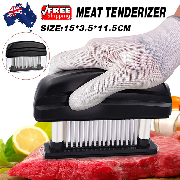 48 Blade Meat Tenderizer Tool with Safety Cover Black