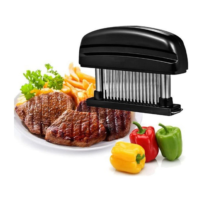 48 Blade Meat Tenderizer Tool with Safety Cover Black