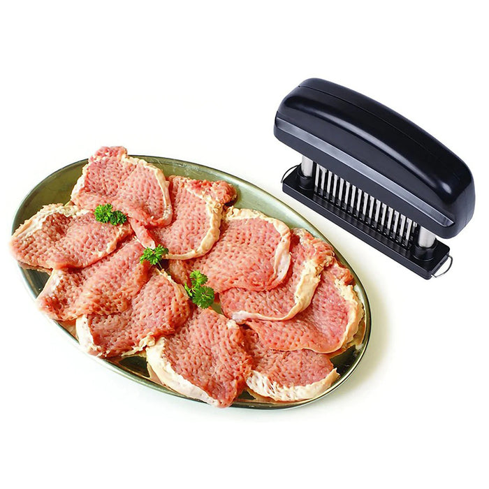 48 Blade Meat Tenderizer Tool with Safety Cover Black