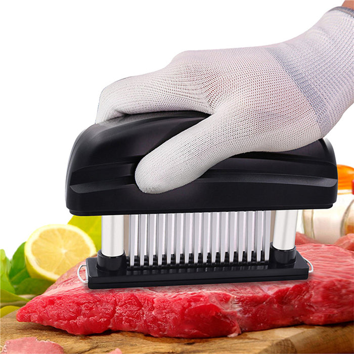 48 Blade Meat Tenderizer Tool with Safety Cover Black