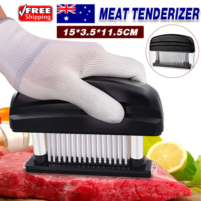 48 Blade Meat Tenderizer Tool with Safety Cover Black