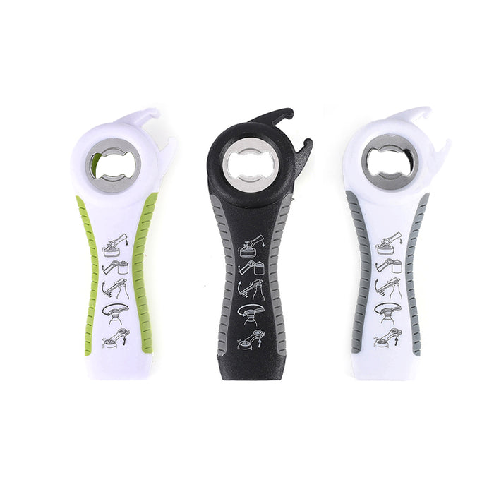 5-in-1 Manual Jar And Bottle Opener with Non-Slip Handle