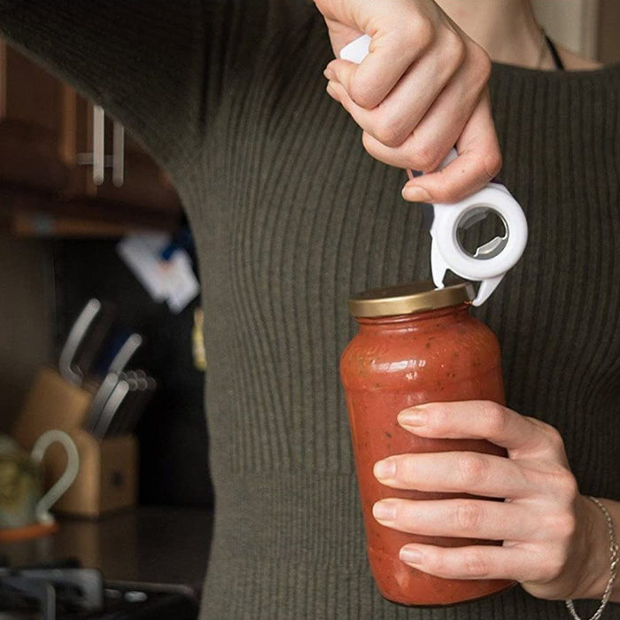 5-in-1 Manual Jar And Bottle Opener with Non-Slip Handle