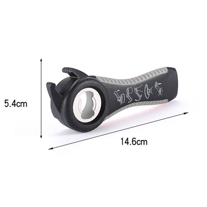 5-in-1 Manual Jar And Bottle Opener with Non-Slip Handle