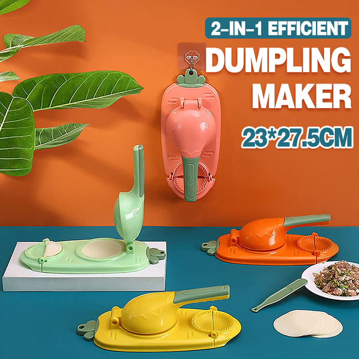 Food Grade PP Dumpling Press with 2 in 1 Dough Mould White