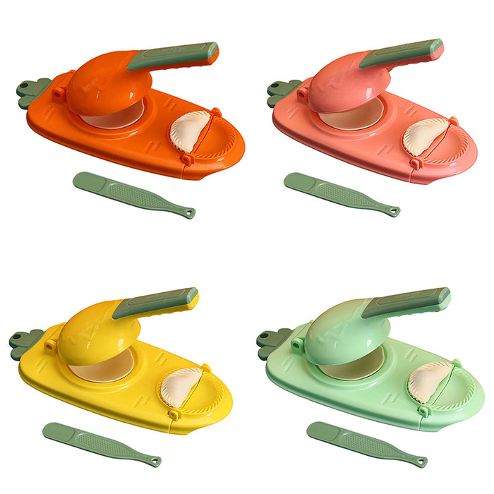 Food Grade PP Dumpling Press with 2 in 1 Dough Mould White