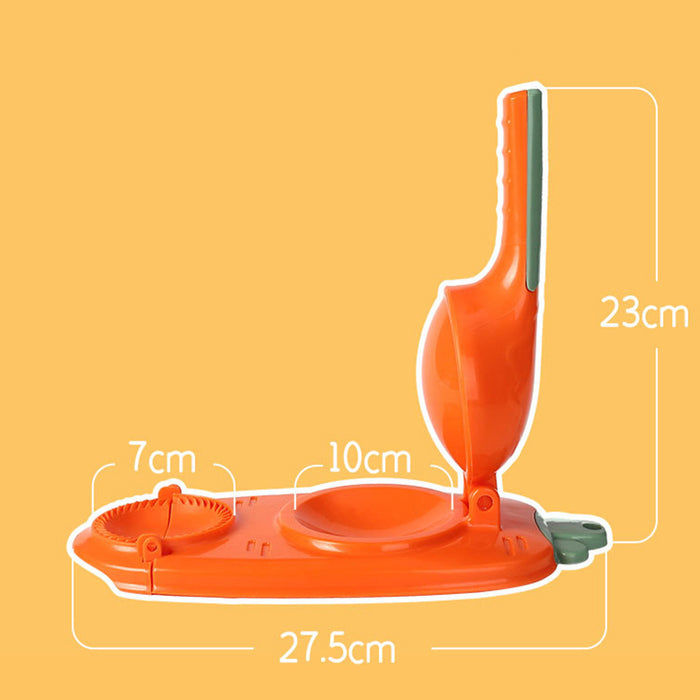 Food Grade PP Dumpling Press with 2 in 1 Dough Mould White