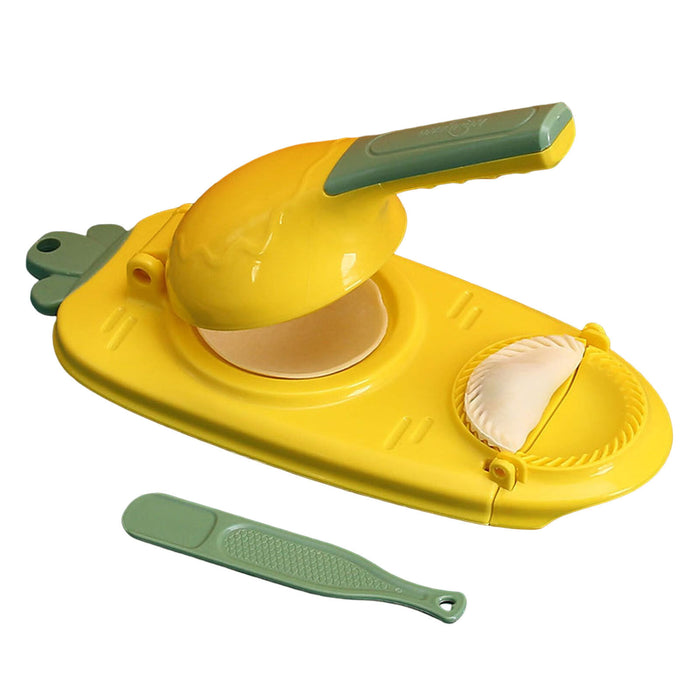 Food Grade PP Dumpling Press with 2 in 1 Dough Mould White