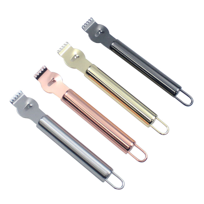 Stainless Steel Lemon Zester Grater With Channel Knife Tool