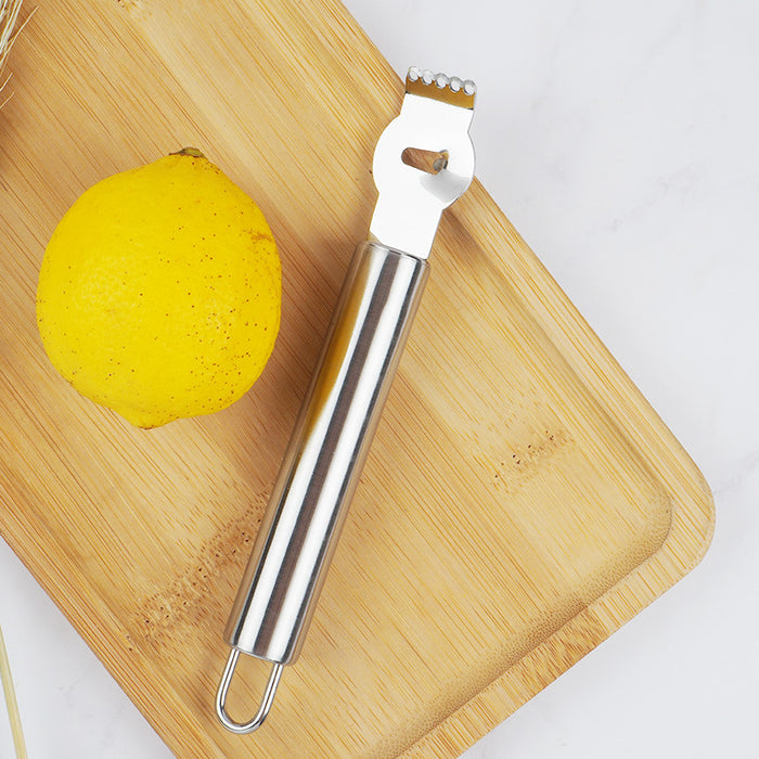 Stainless Steel Lemon Zester Grater With Channel Knife Tool