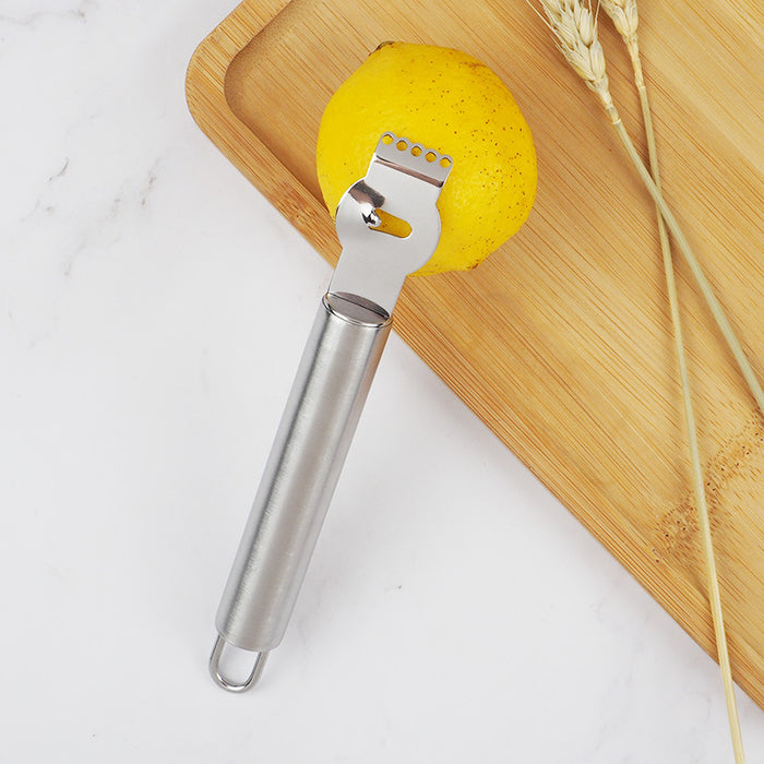 Stainless Steel Lemon Zester Grater With Channel Knife Tool