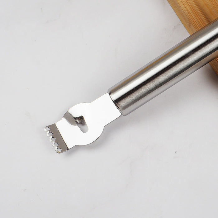 Stainless Steel Lemon Zester Grater With Channel Knife Tool