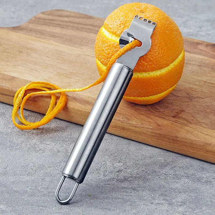 Stainless Steel Lemon Zester Grater With Channel Knife Tool