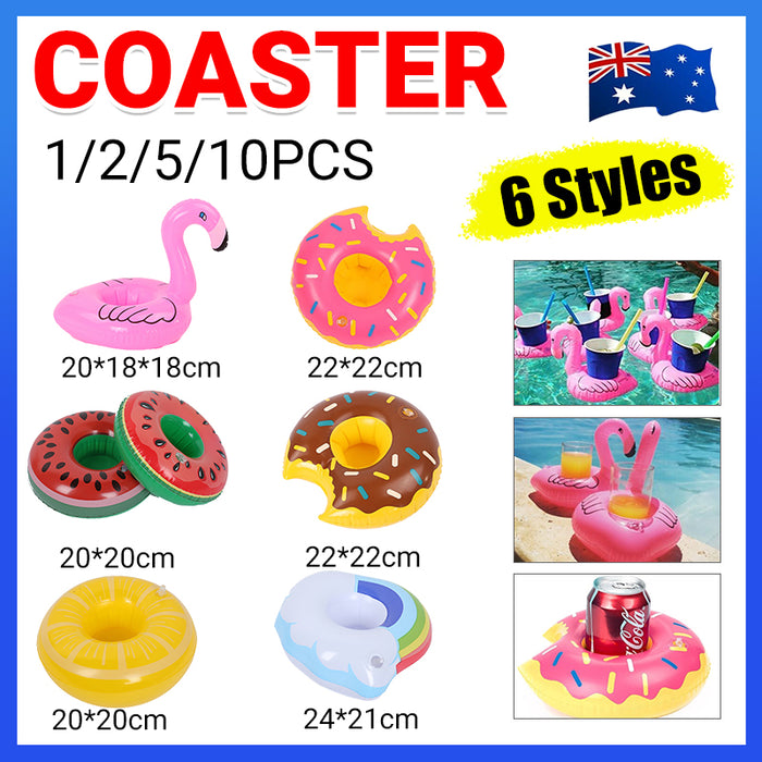 Inflatable Floating Drink Cup Holder PVC for Pool Bath Beach