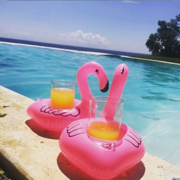 Inflatable Floating Drink Cup Holder PVC for Pool Bath Beach
