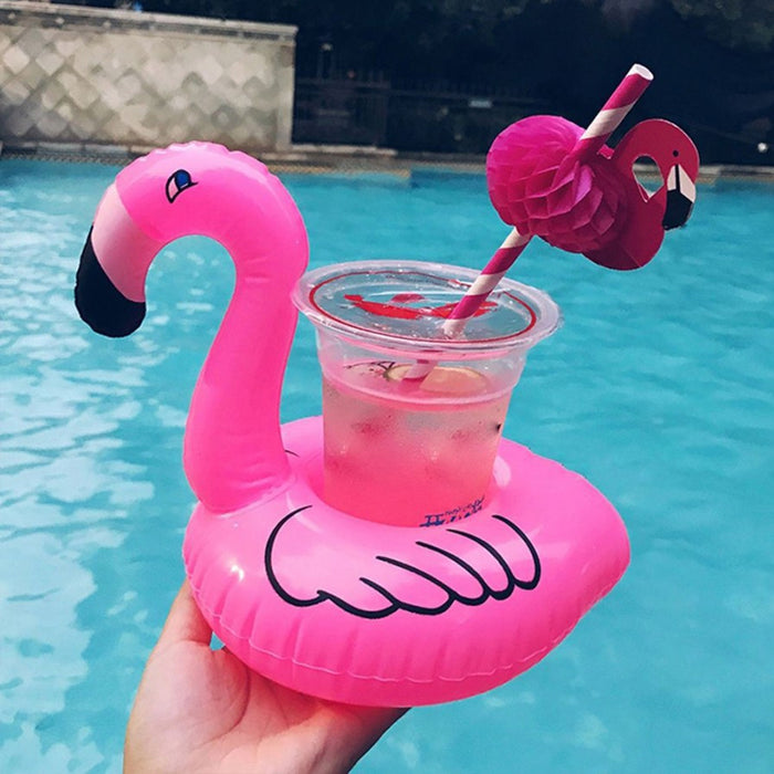 Inflatable Floating Drink Cup Holder PVC for Pool Bath Beach
