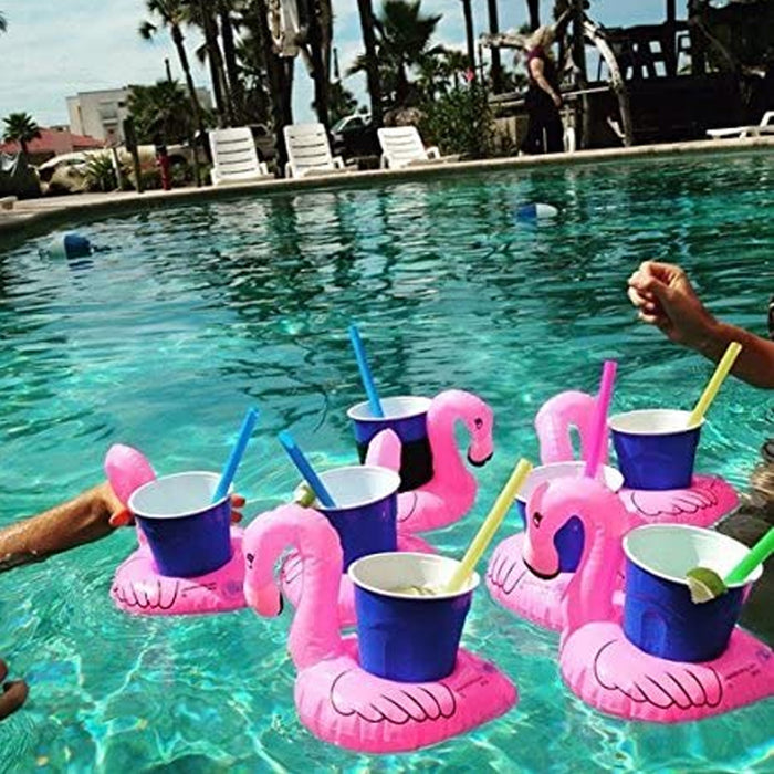 Inflatable Floating Drink Cup Holder PVC for Pool Bath Beach