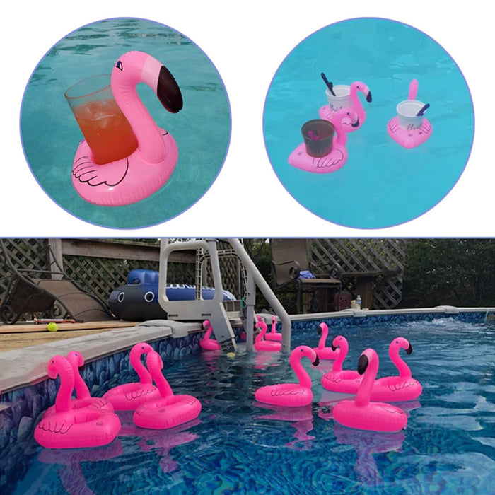 Inflatable Floating Drink Cup Holder PVC for Pool Bath Beach