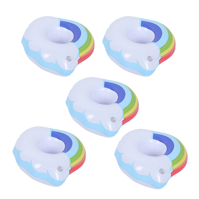 Inflatable Floating Drink Cup Holder PVC for Pool Bath Beach