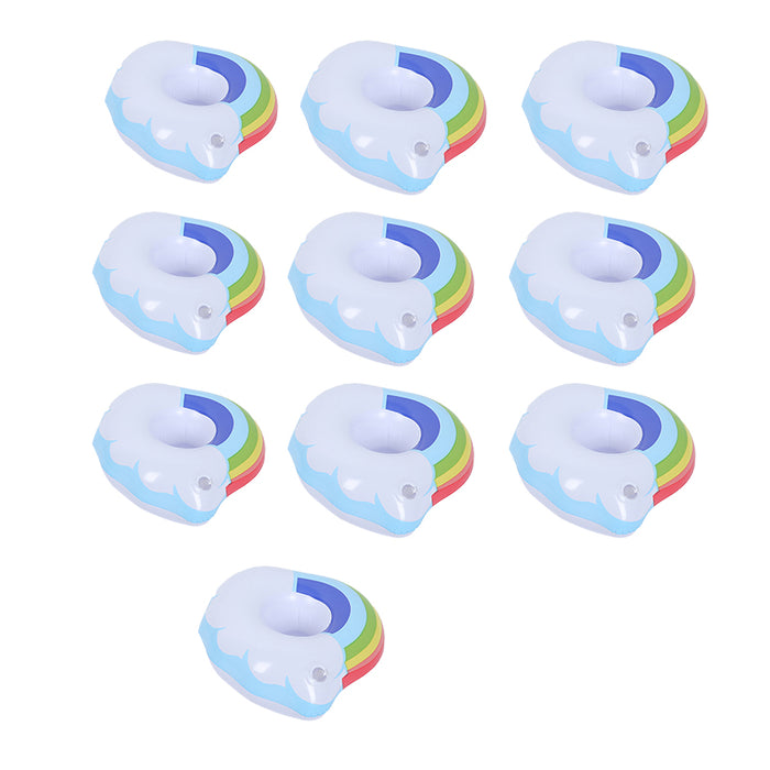 Inflatable Floating Drink Cup Holder PVC for Pool Bath Beach