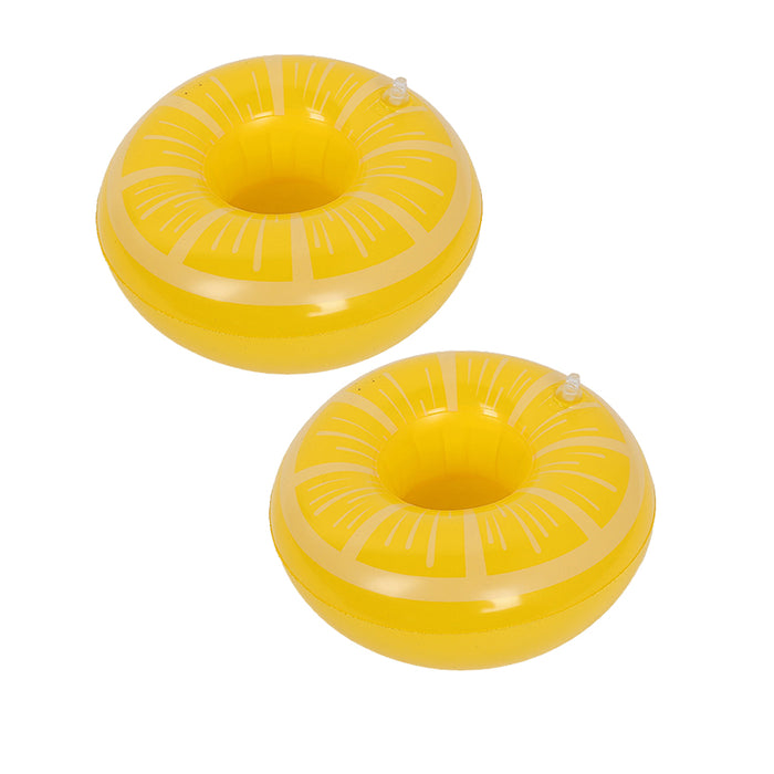 Inflatable Floating Drink Cup Holder PVC for Pool Bath Beach