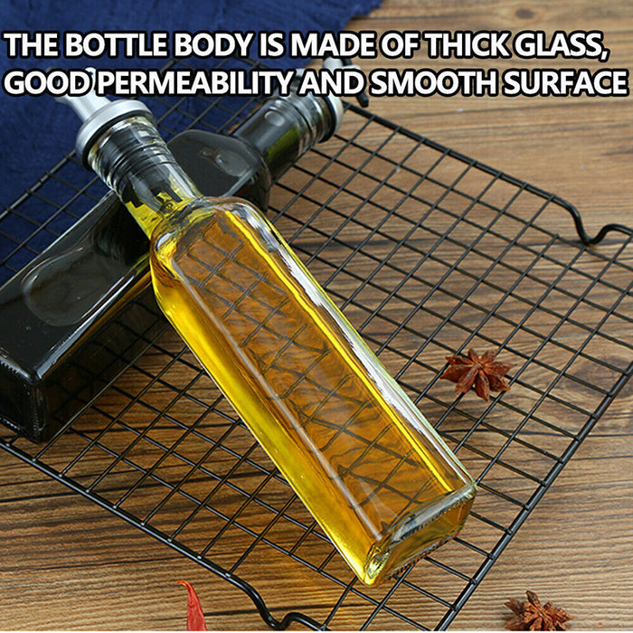 250/500ml Olive Oil Vinegar Pourer Dispenser Glass Bottle Kitchen Tools Cooking