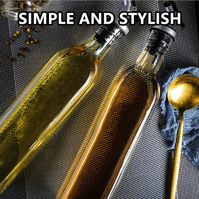 250/500ml Olive Oil Vinegar Pourer Dispenser Glass Bottle Kitchen Tools Cooking
