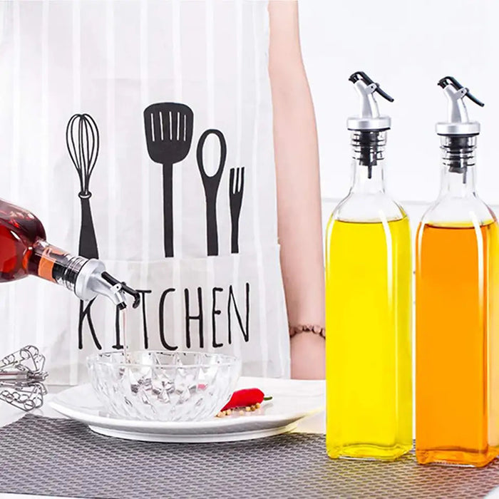250/500ml Olive Oil Vinegar Pourer Dispenser Glass Bottle Kitchen Tools Cooking