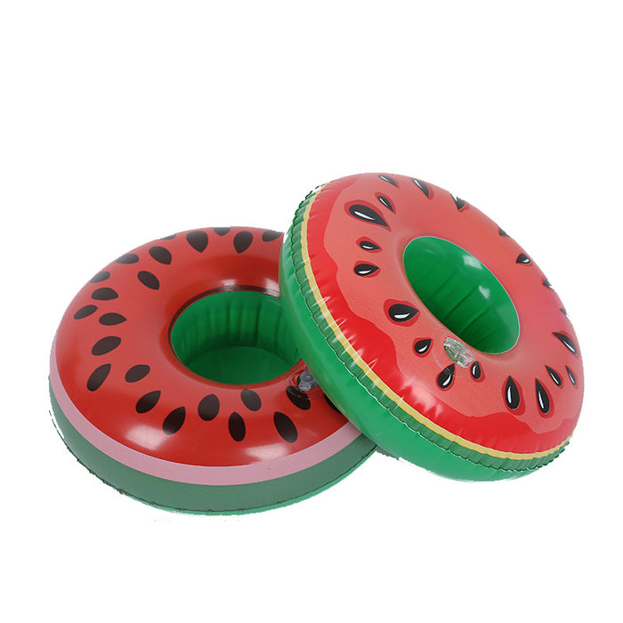 Inflatable Floating Drink Cup Holder PVC for Pool Bath Beach