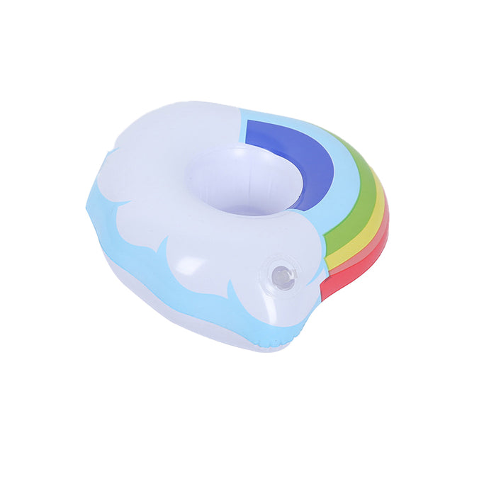 Inflatable Floating Drink Cup Holder PVC for Pool Bath Beach