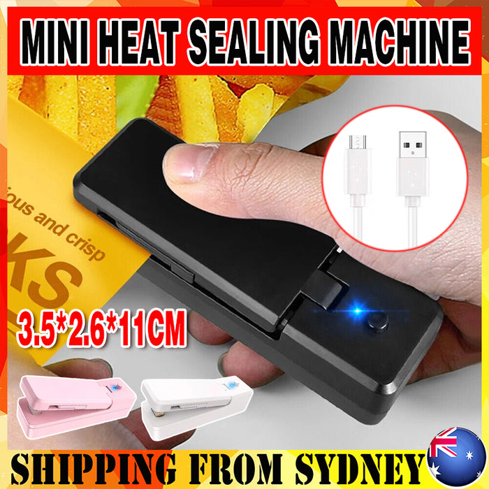 Portable USB Rechargeable Mini Heat Sealing Machine for Bags