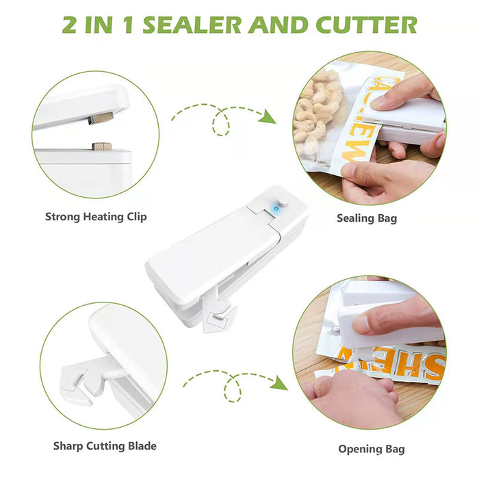 Portable USB Rechargeable Mini Heat Sealing Machine for Bags