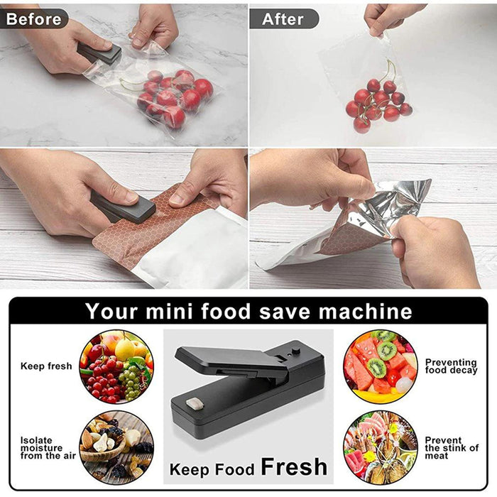 Portable USB Rechargeable Mini Heat Sealing Machine for Bags