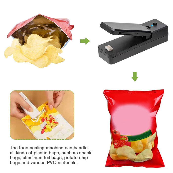 Portable USB Rechargeable Mini Heat Sealing Machine for Bags