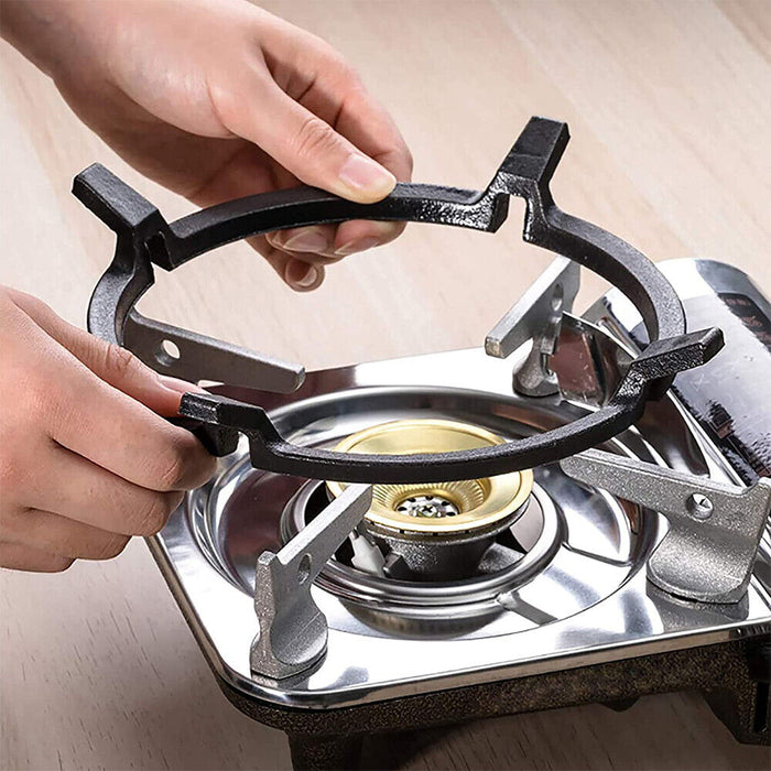 Cast Iron Wok Trivet Universal Gas Stove Support Ring 17.5cm Outer Diameter