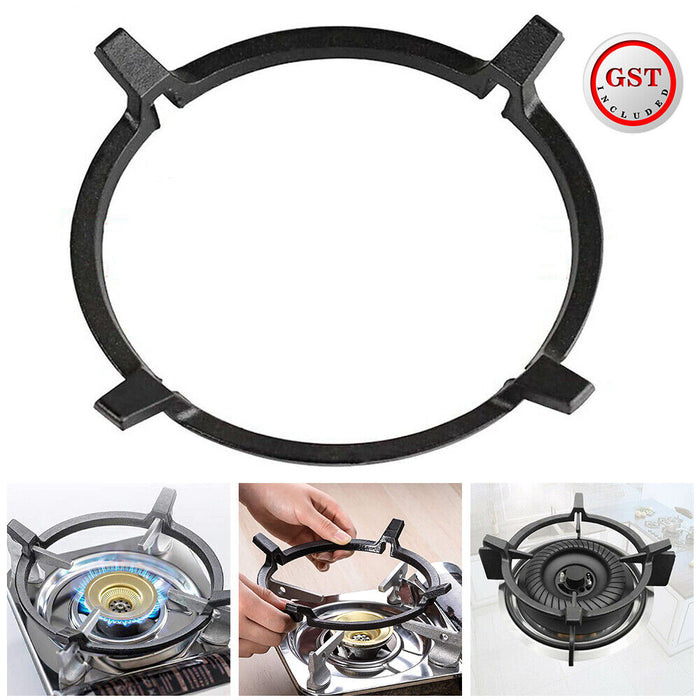 Cast Iron Wok Trivet Universal Gas Stove Support Ring 17.5cm Outer Diameter
