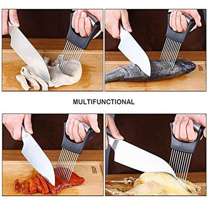 Stainless Steel Onion Needle with Comfortable Handle Kitchen Tool