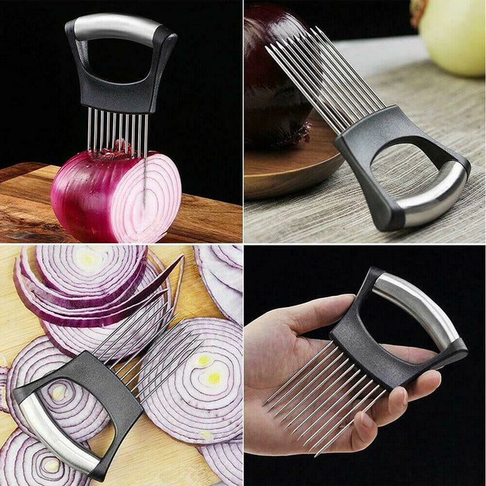 Stainless Steel Onion Needle with Comfortable Handle Kitchen Tool