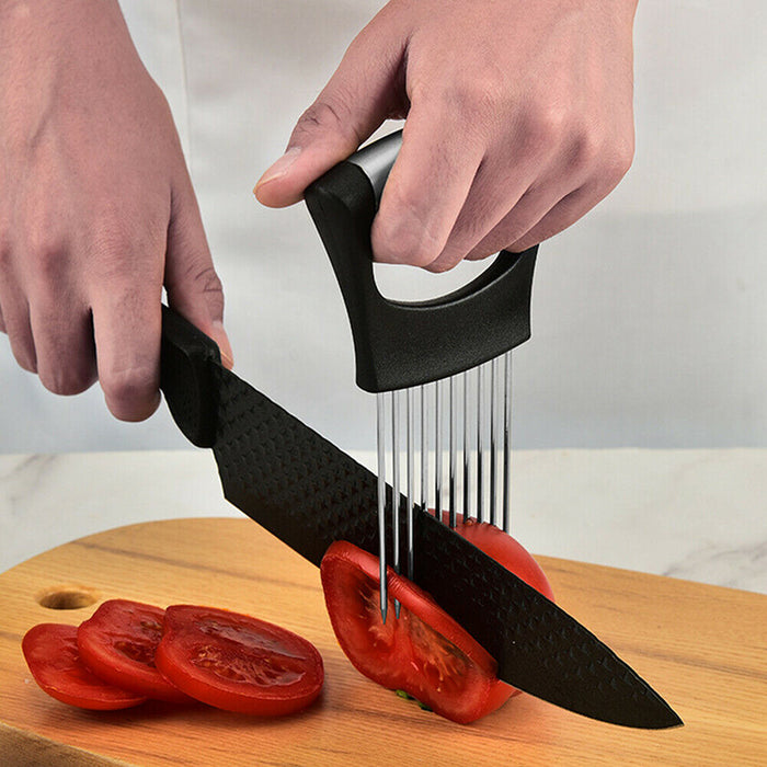 Stainless Steel Onion Needle with Comfortable Handle Kitchen Tool