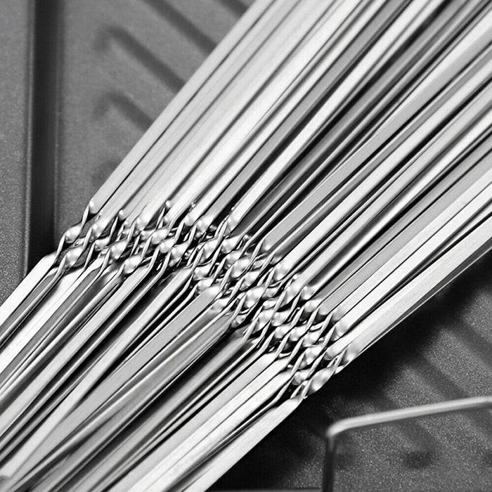Stainless Steel Flat Skewers, 27–28cm