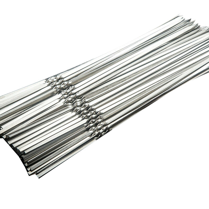 Stainless Steel Flat Skewers, 27–28cm