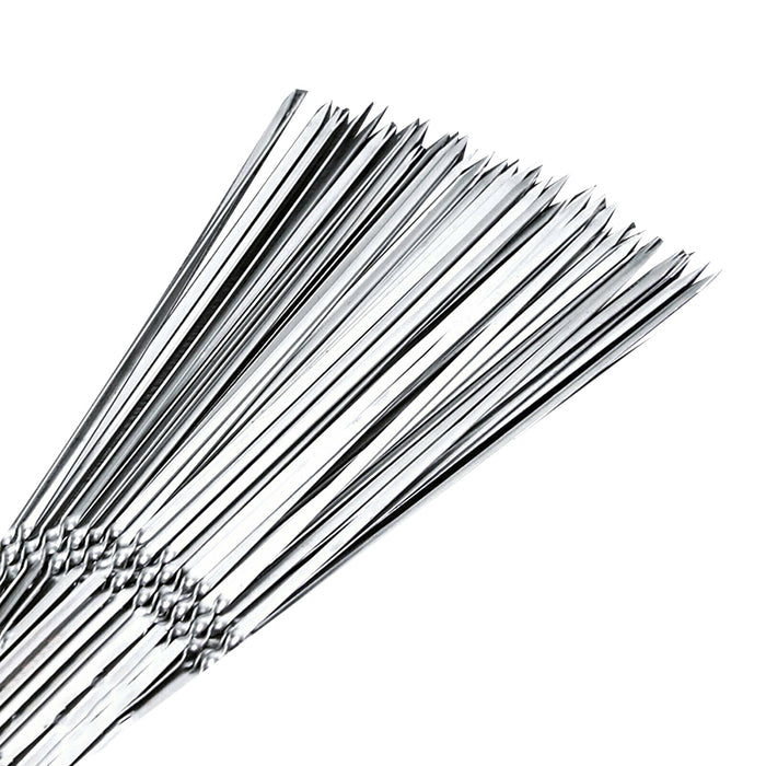 Stainless Steel Flat Skewers, 27–28cm