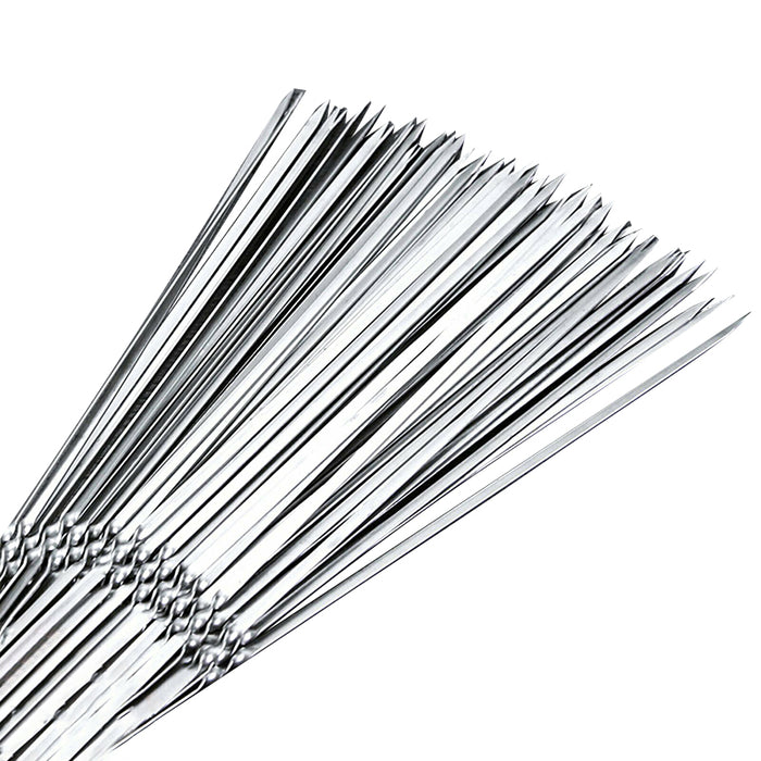 Stainless Steel Flat Skewers, 27–28cm
