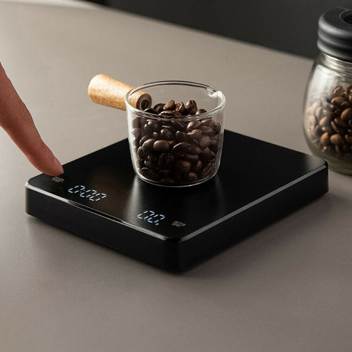 Coffee Scale with Timer 0.1g Accuracy Type C Rechargeable 3kg