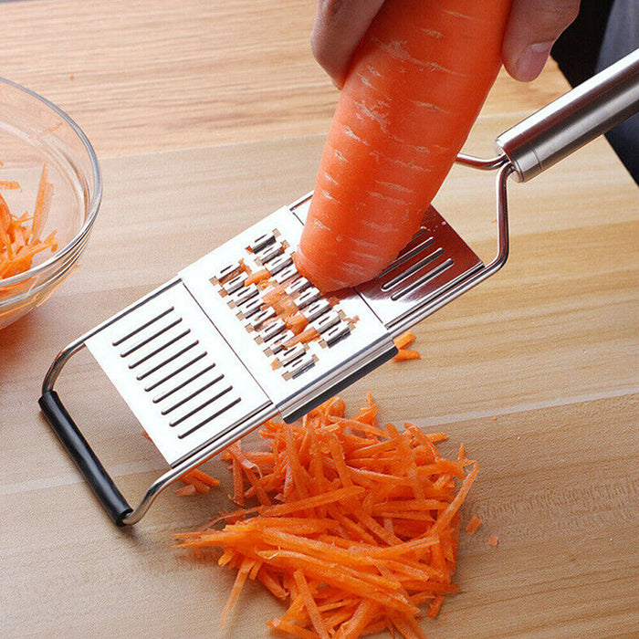 3-in-1 Stainless Steel Handheld Grater Set with Ergonomic Handle