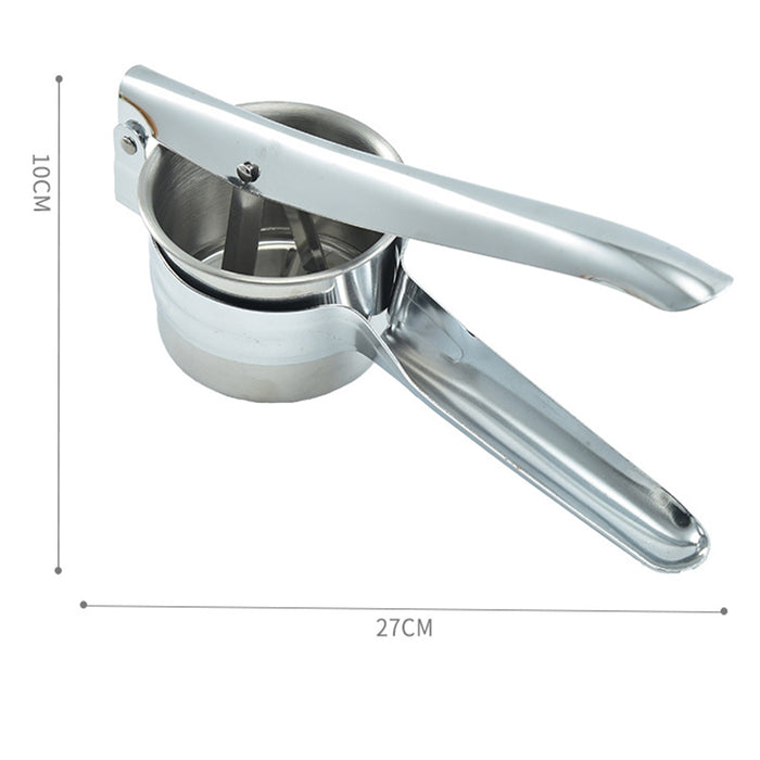 Stainless Steel Potato Ricer with 3 Interchangeable Discs and Ergonomic Handle