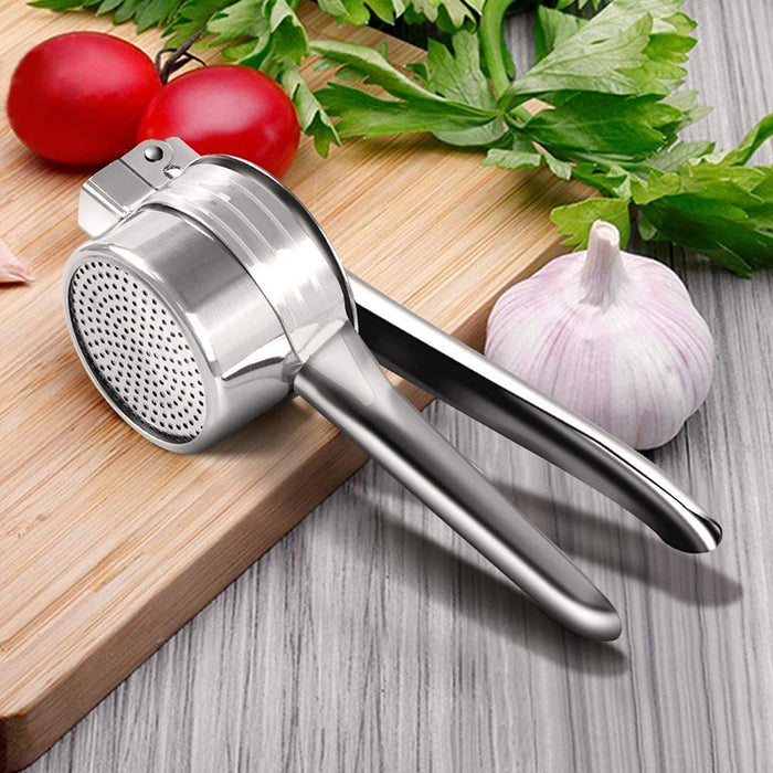 Stainless Steel Potato Ricer with 3 Interchangeable Discs and Ergonomic Handle