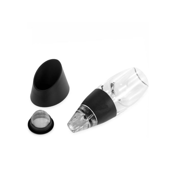 Magic Decanter Wine Aerator Acrylic Black Dishwasher Safe